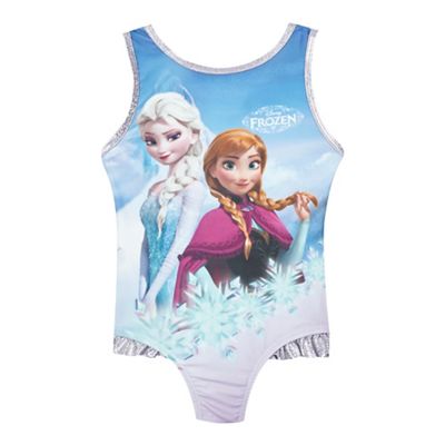 Disney Frozen Girls' blue 'Frozen' swimsuit